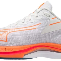Mizuno Wave Rebellion Sonic Shoes Men, Hvid/orange